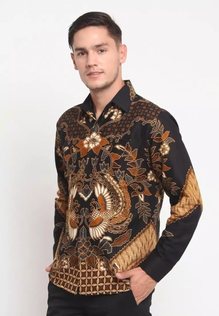 Merpati Elok Kemeja Batik Pria Premium Slimfit Modern Lengan Panjang