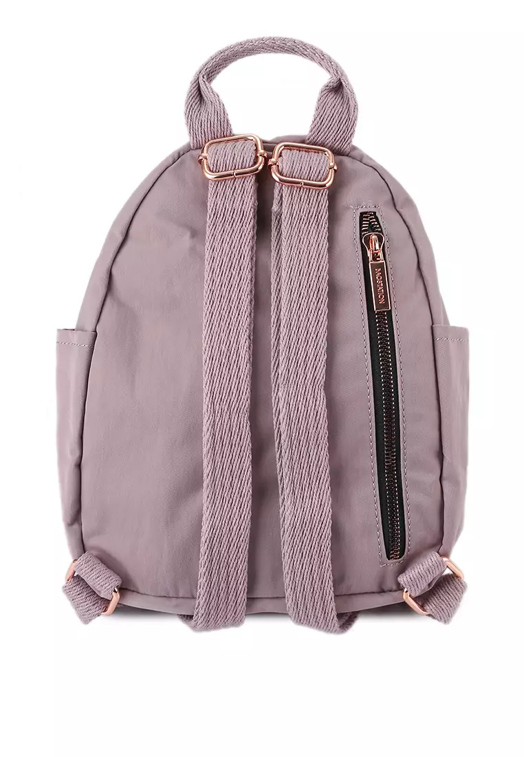 Rose Gold Series Crinkle Nylon Small Backpack