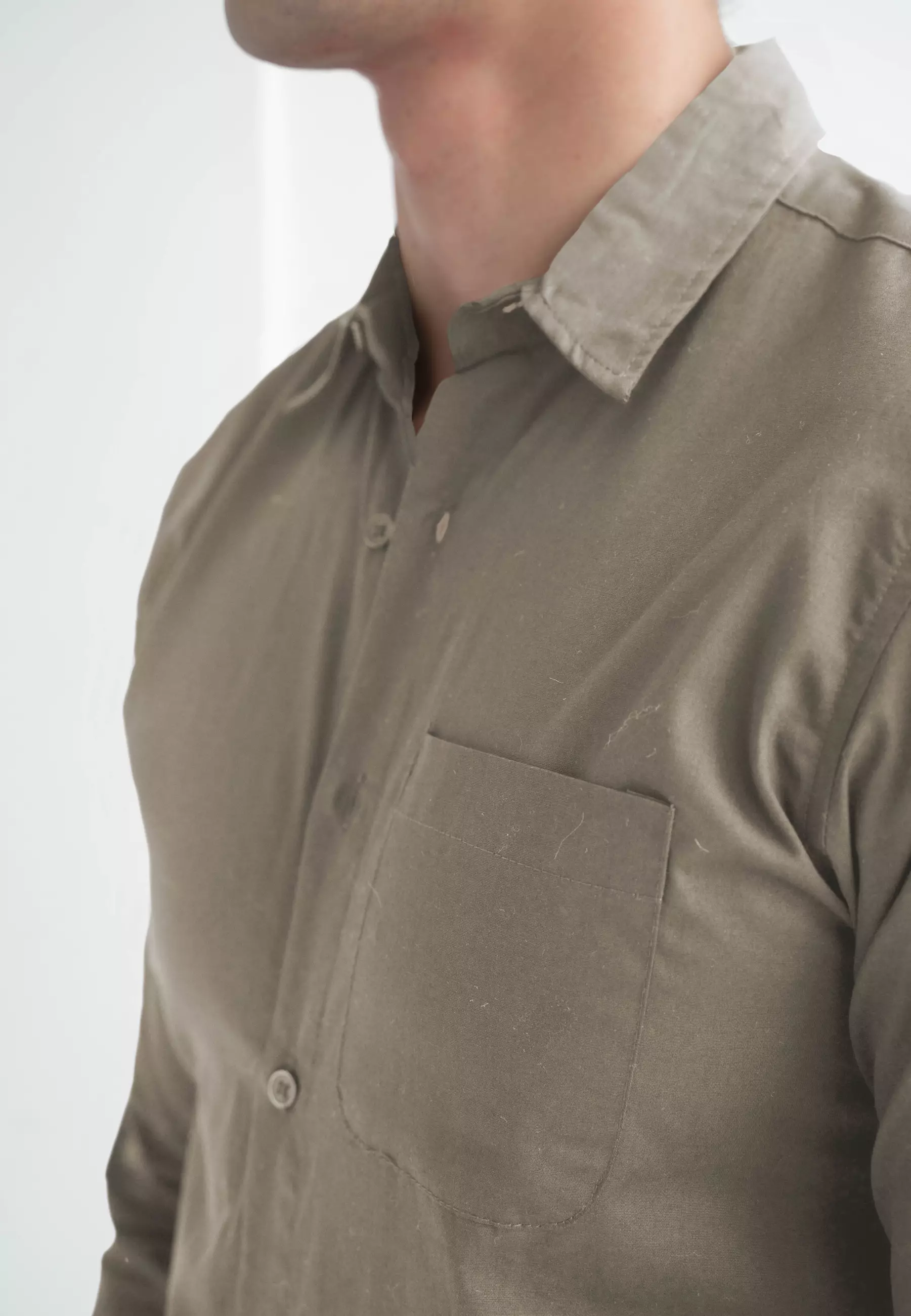 Kale Manley Brown / Kemeja Lengan Panjang