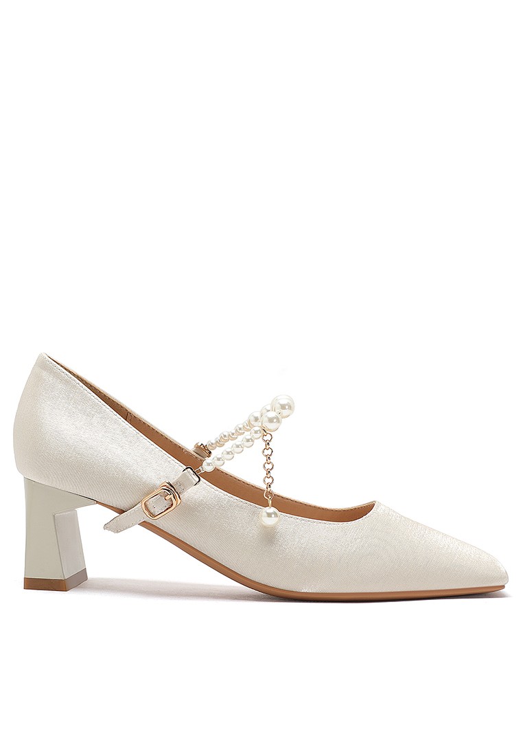 5CM Pearl Strap Mary Jane Shoes 2355-4