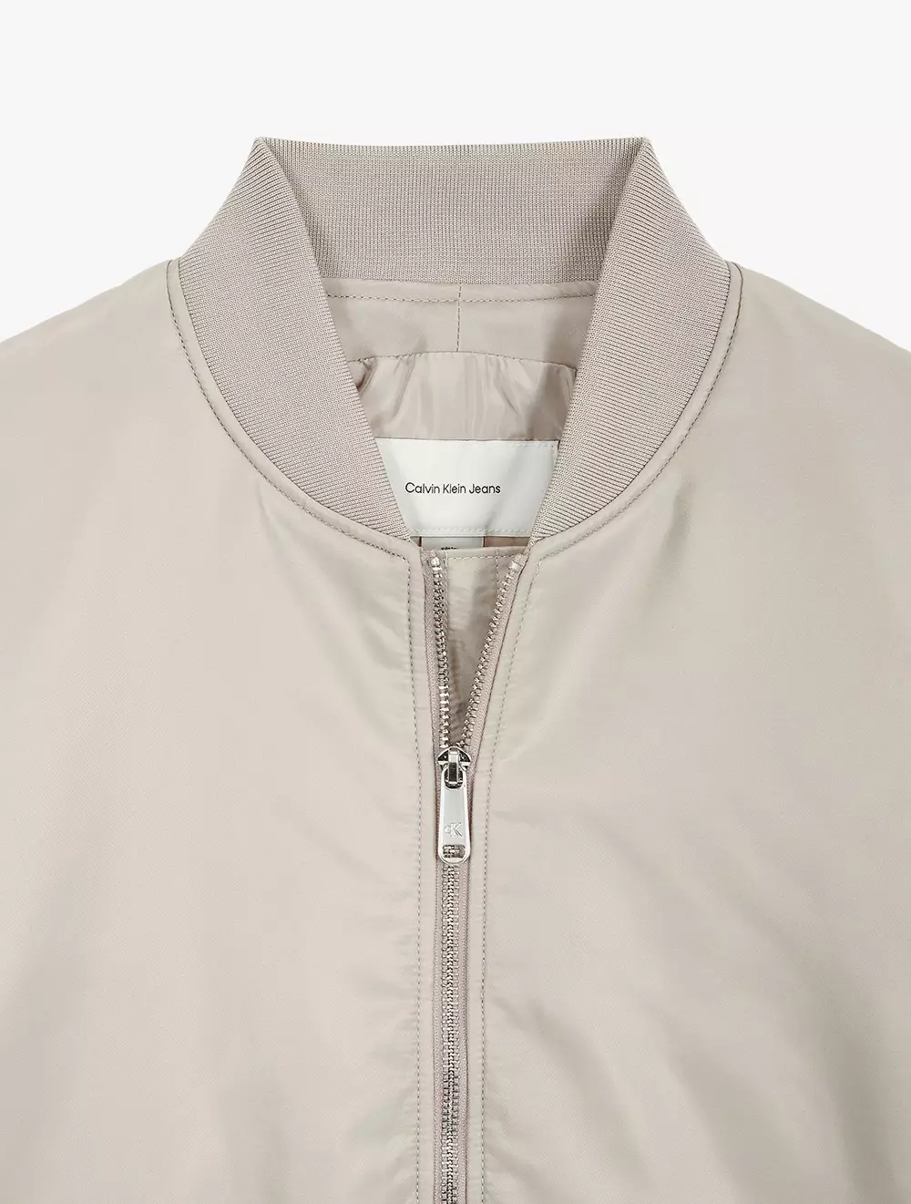 Calvin Klein - Padded Nylon Bomber Jacket - Beige - beige