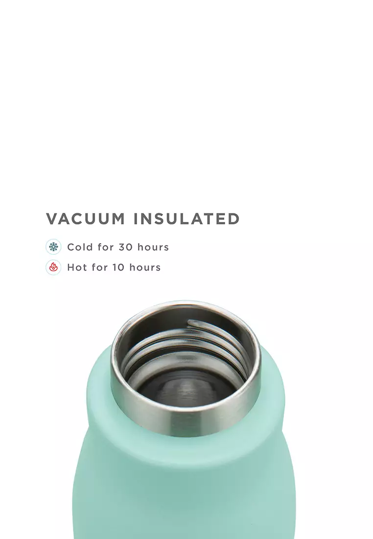 Zoku Aqua 12oz Stainless Bottle - Botol Minum Termos,  Botol Minum Tahan Panas Dingin