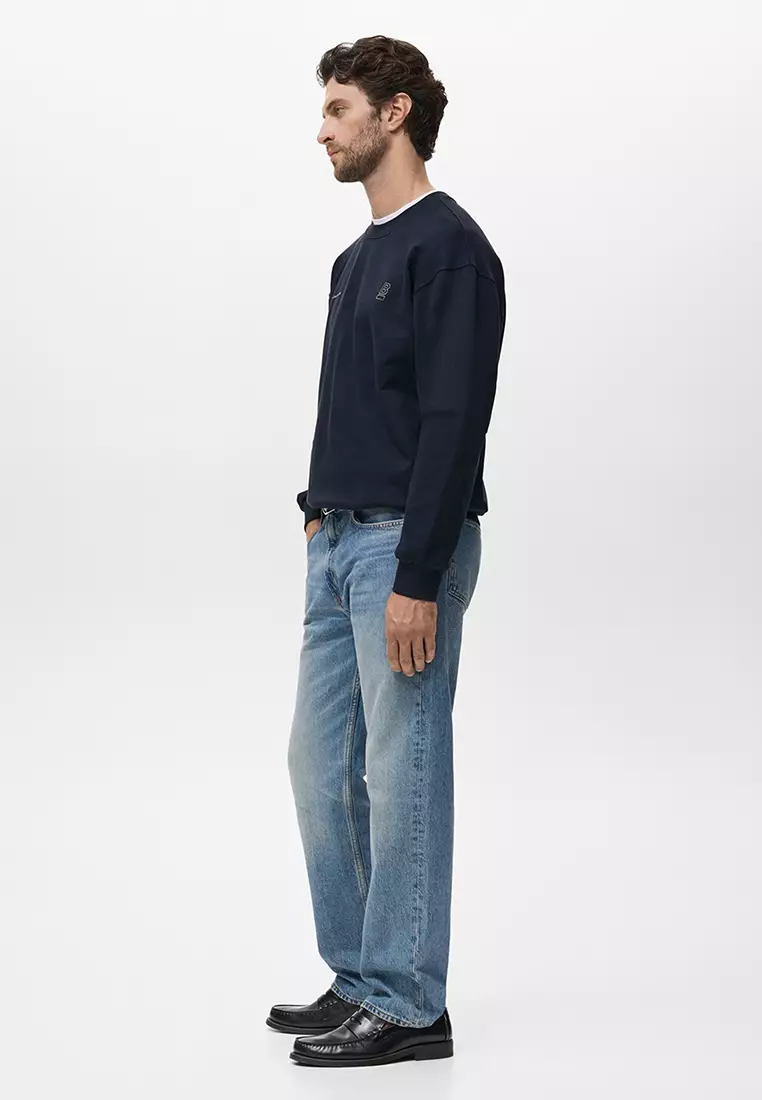 100% Cotton Text Sweatshirt