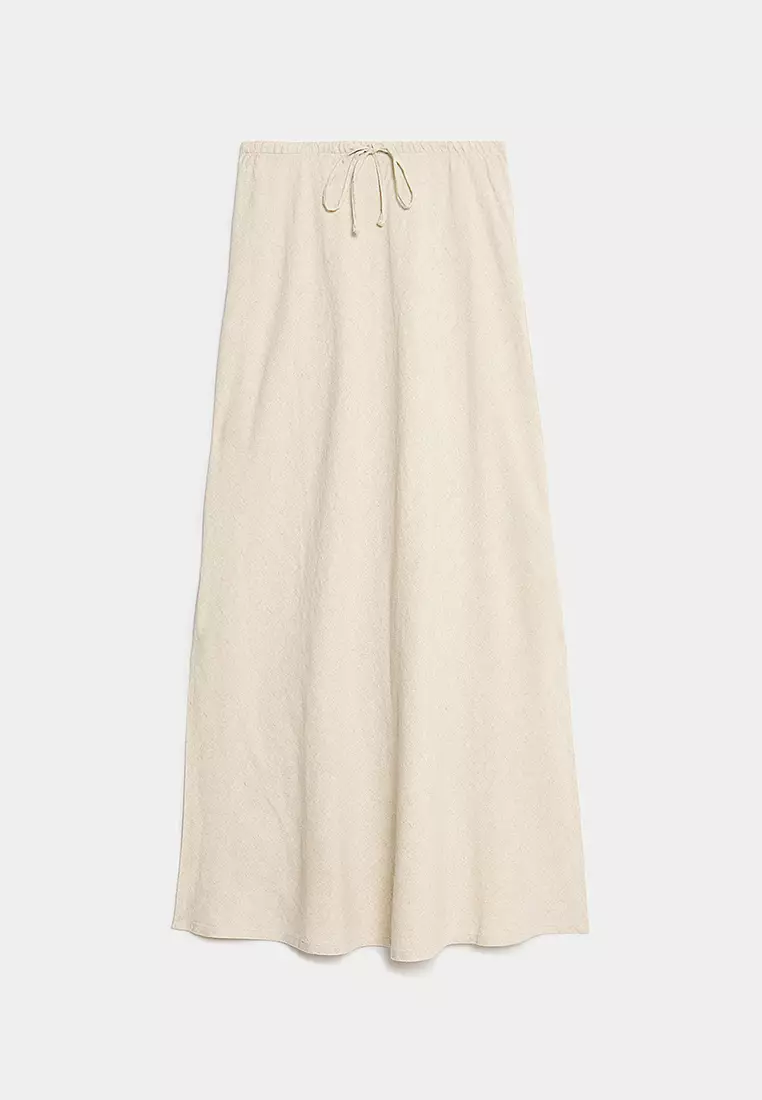 Bias Cut Maxi Skirt