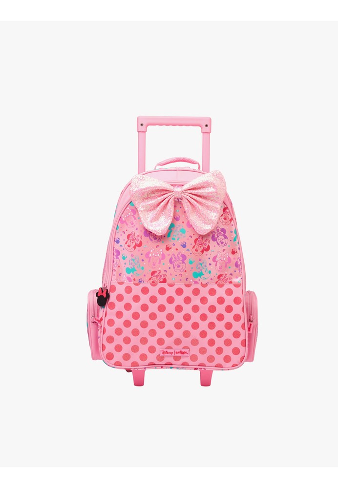 Jual Smiggle Smiggle Minnie Mouse Trolley Backpack with Light Up Wheels