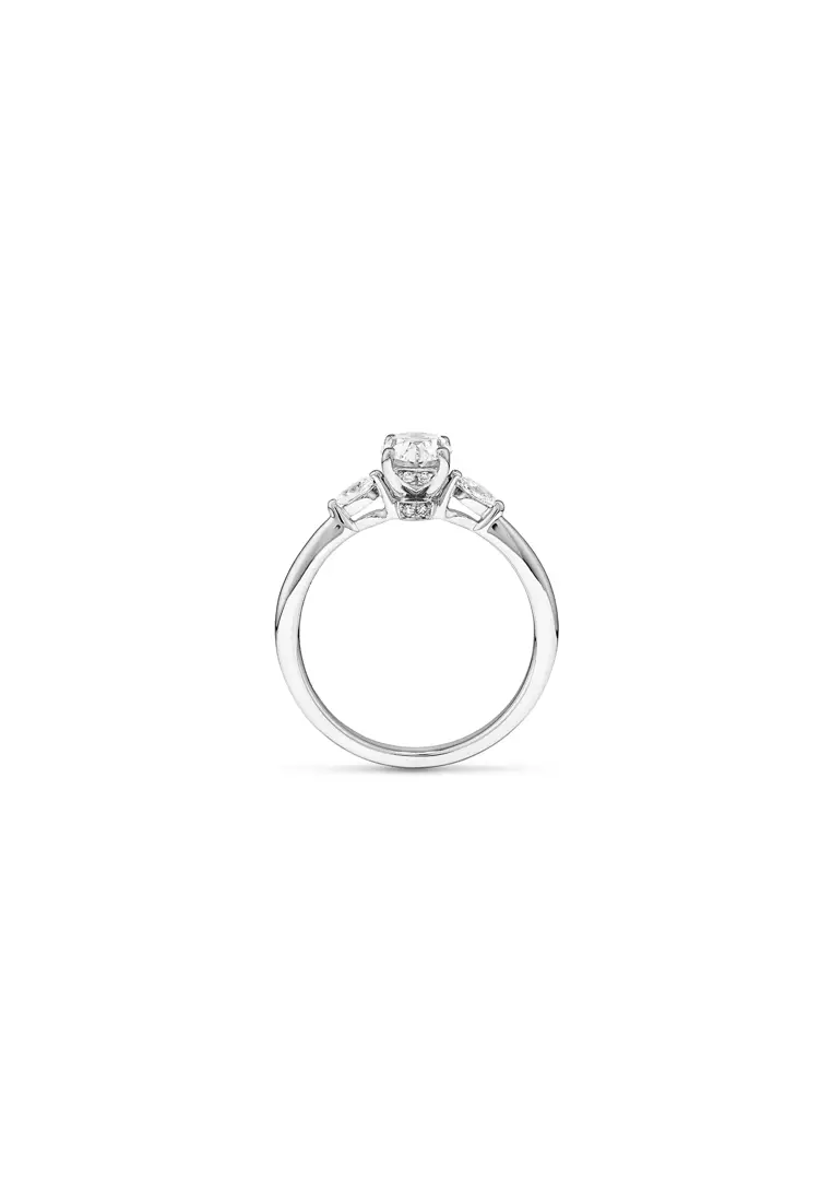 Buy Michael Hill 0.77 Carat TW Oval Marquise Cut Three Stone