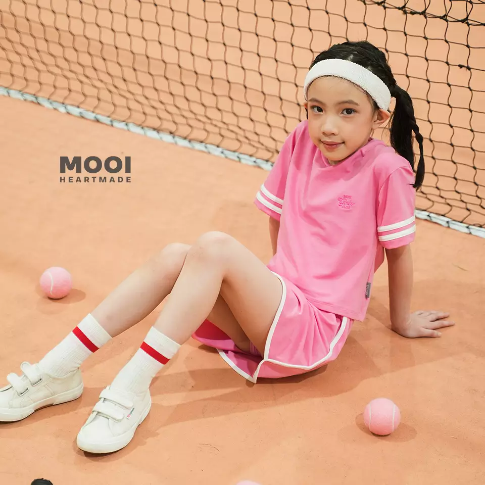 Mooi Kaos Anak Perempuan Gladys Top - Blue Mint