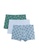 H&M green and blue and multi 3-Pack Short Cotton Trunks 49DAAUSC6048B2GS_1