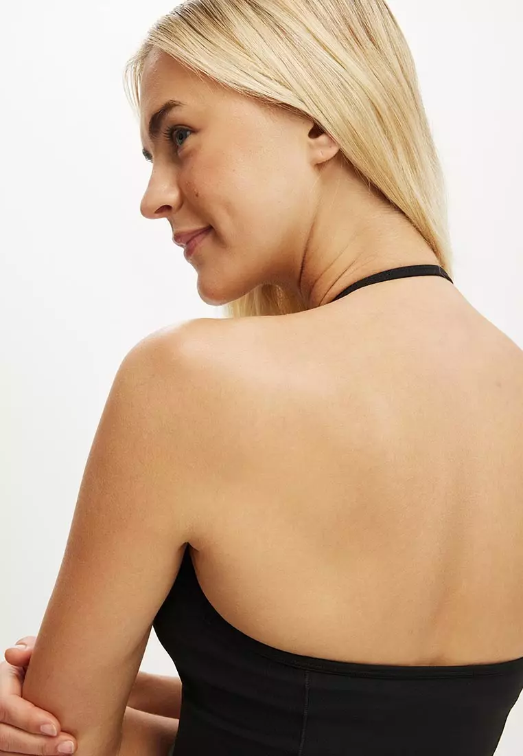 Ultra Move Scoop Halter Tank Top