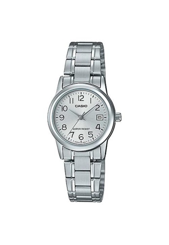 CASIO silver Casio Small Analog Watch (LTP-V002D-7B) B4261ACA19D10BGS_1