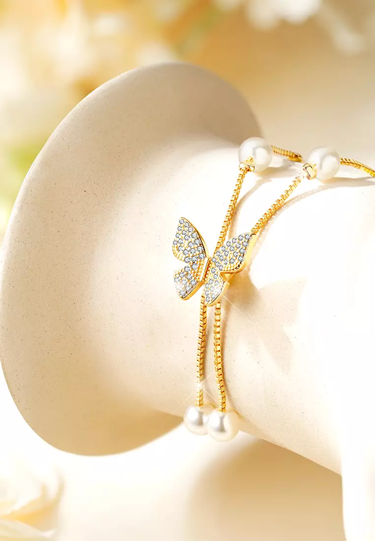 Kalung Wanita Korea Butterfly Shape Design Vintage Jewellery Necklace Cewek N038