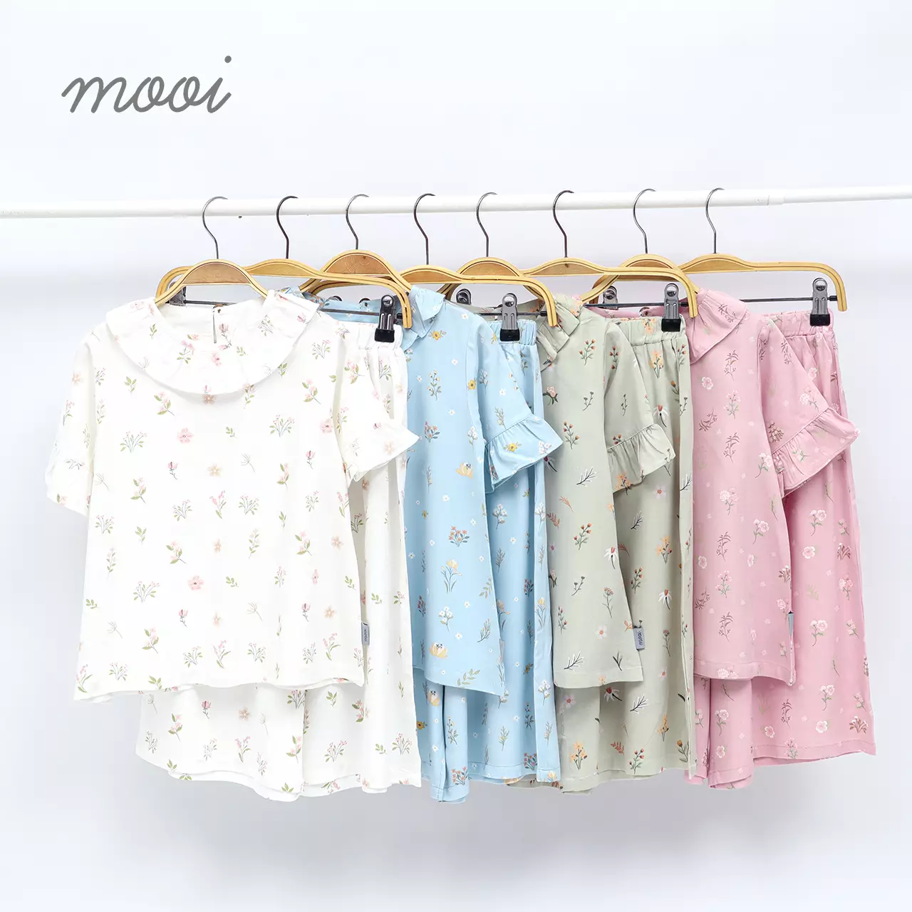 Mooi Setelan Anak Perempuan Mazna Tunik Set - White
