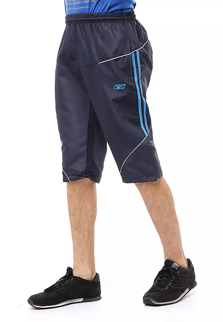 Yume Short Pants Celana Jogger Cycling Sport Pria 3/4 Material Micro Rib-Stop ORIGINAL - Black Blue