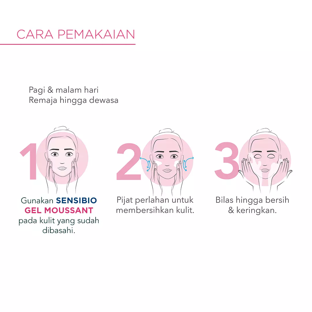 Bioderma Sensibio Gel Moussant 200 ml - Facial Wash untuk Semua Jenis Kulit / Kulit Sensitif