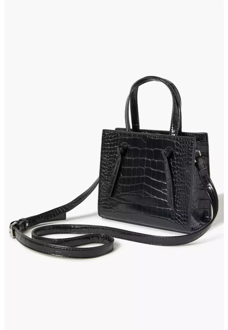 Faux leather tote hotsell bag forever 21
