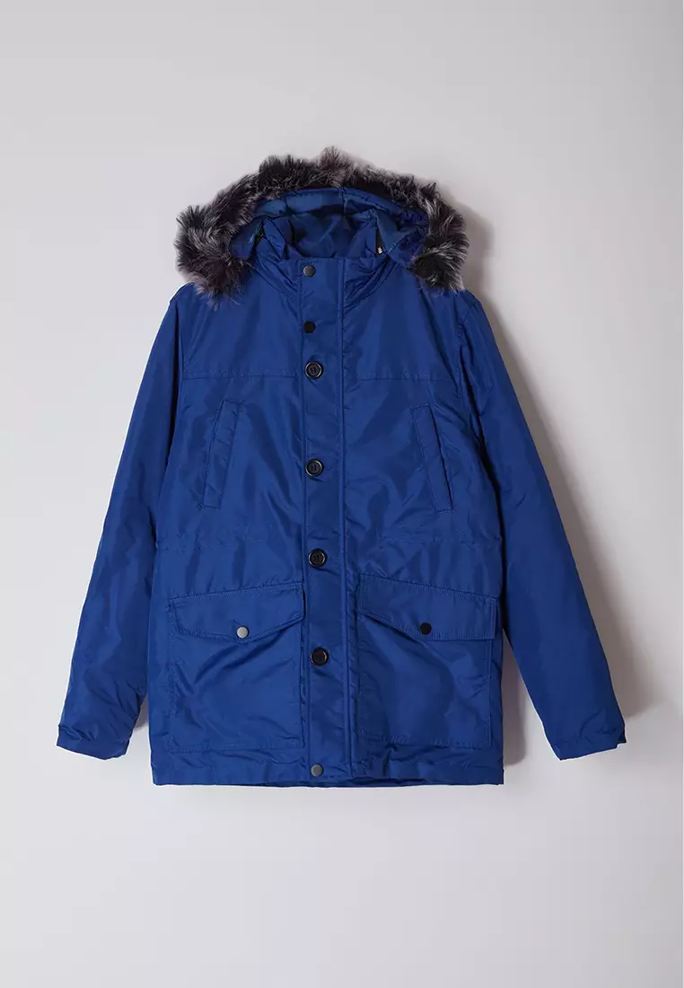 Saks Regular Fit Winter Parka Windbreaker Jacket TMNAW25MO00023