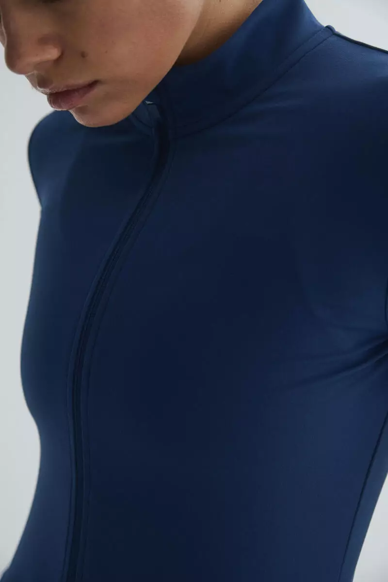 Zip-through sports jacket with SoftMove™