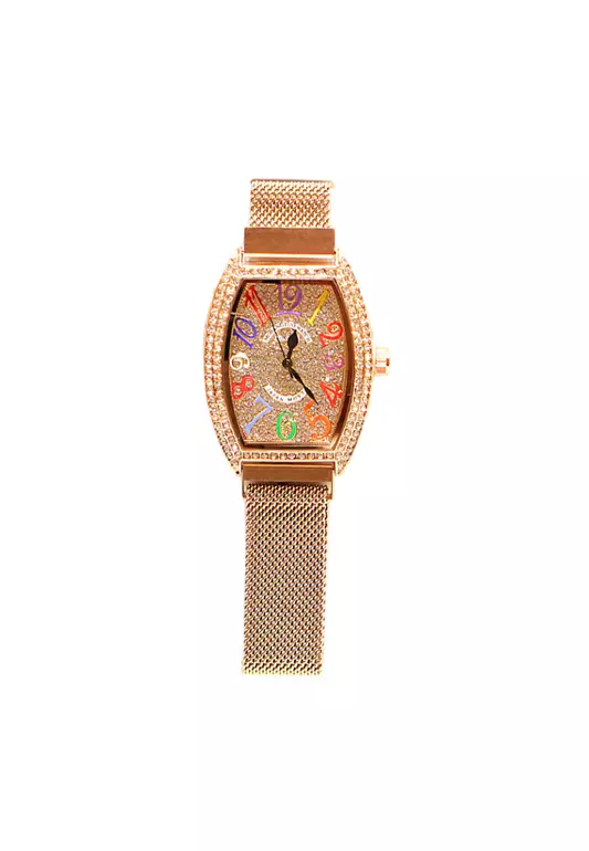 Vintage Barrel-Shaped Magnetic Watch