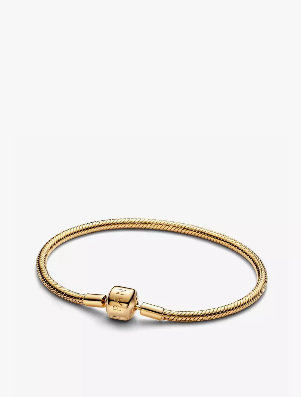 Snake chain 14k gold-plated bracelet