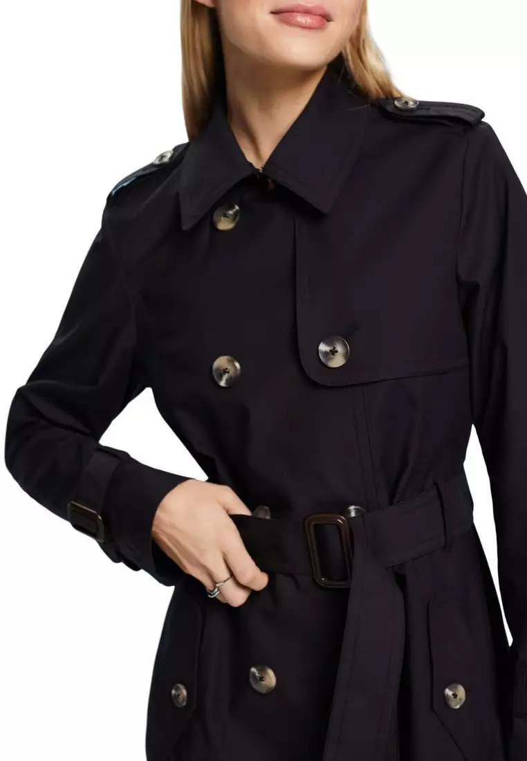 Buy ESPRIT ESPRIT Panelled Trench Coat Online