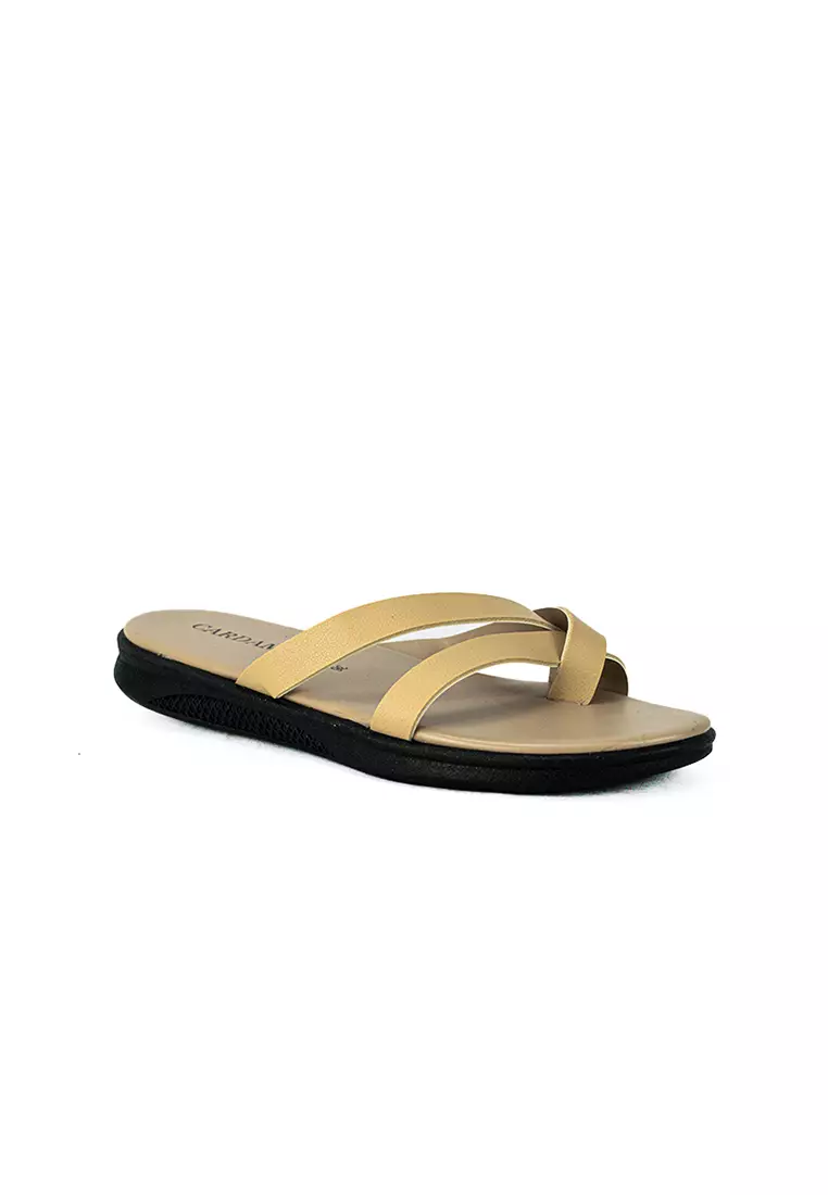 Discount on Cardam's Lifestyle  shoes - SKU: Cardams Women Flat Sandals Eclc Rss 00227 Beige