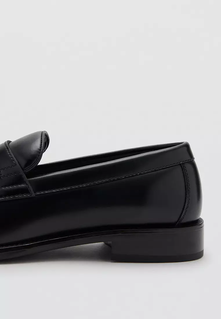Nappa Leather-Effect Moccasins