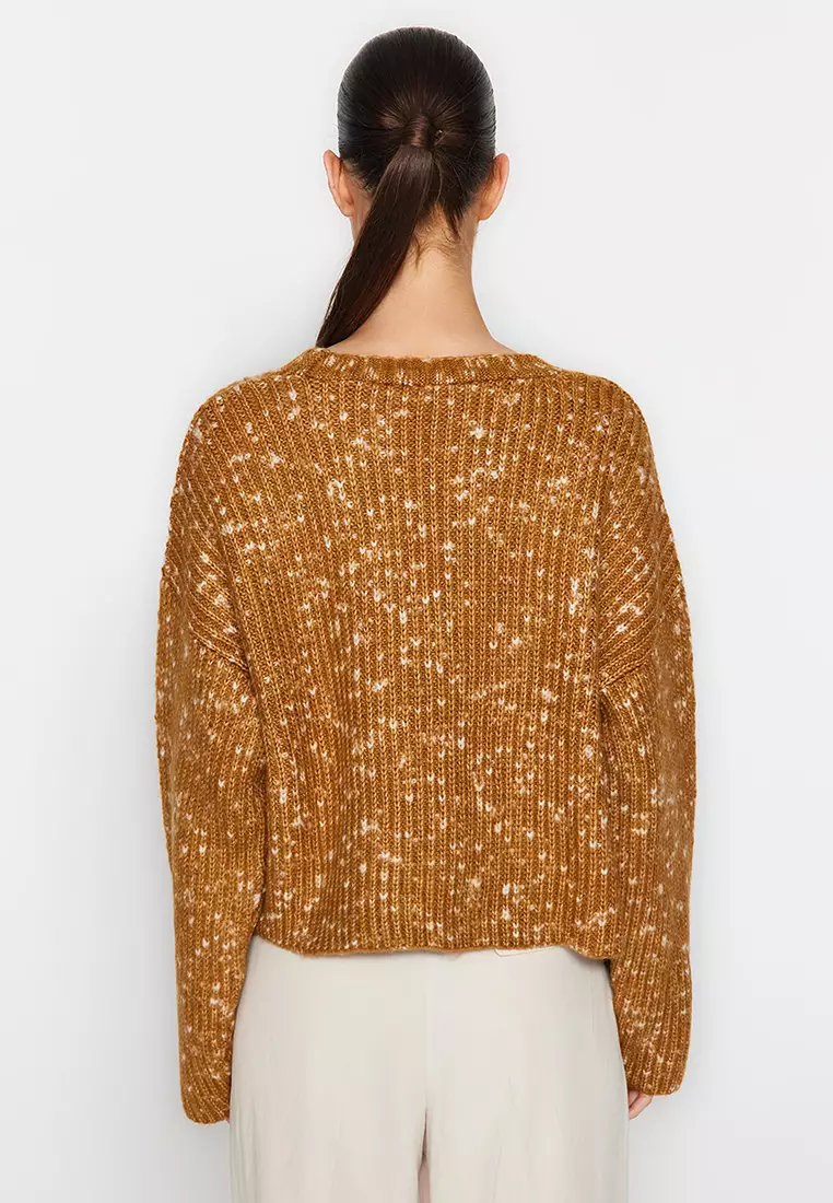 Gold clearance chenille cardigan