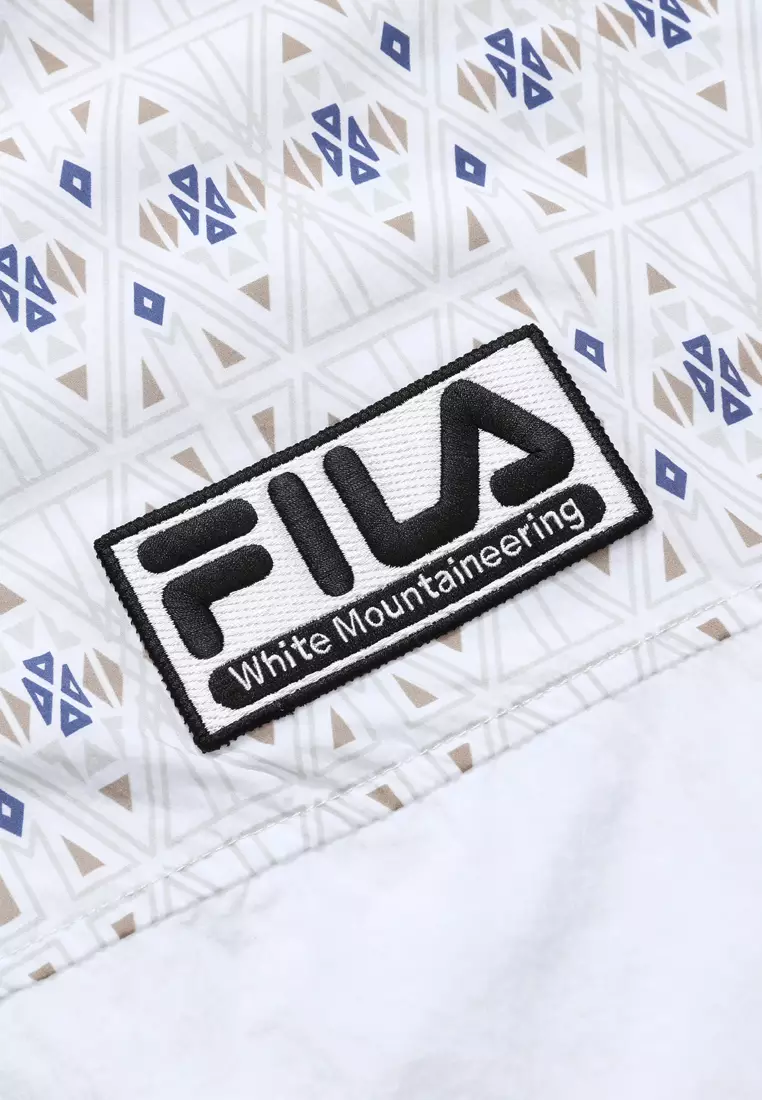 FILA FILA FUSION x White Mountaineering Logo Ethnic Print Hooded Jacket