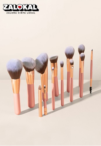 AERIS BEAUTE pink THE CORAL 2.0 (12 PCS FACE & EYE BRUSH SET) 0B0B4BE5A3F0BEGS_1