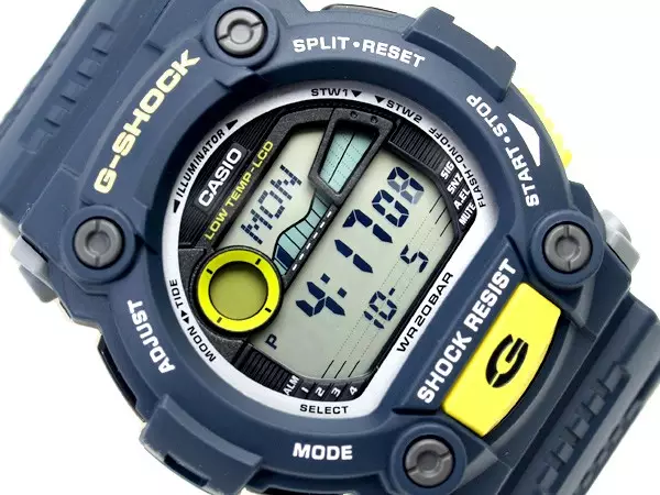 Casio G-Shock G-7900-2DR Silver Karet Biru Cowok
