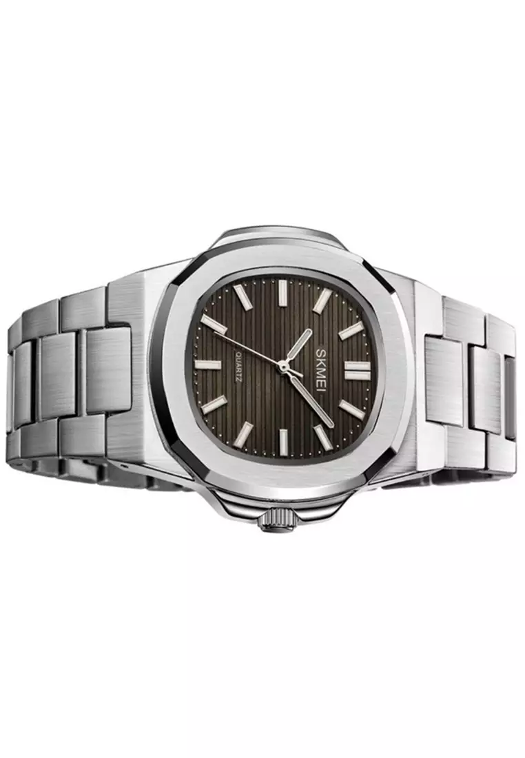 Jam Tangan Analog Pria Waterproof Strap Tali Material Stainless Steel GN89 ORIGINAL