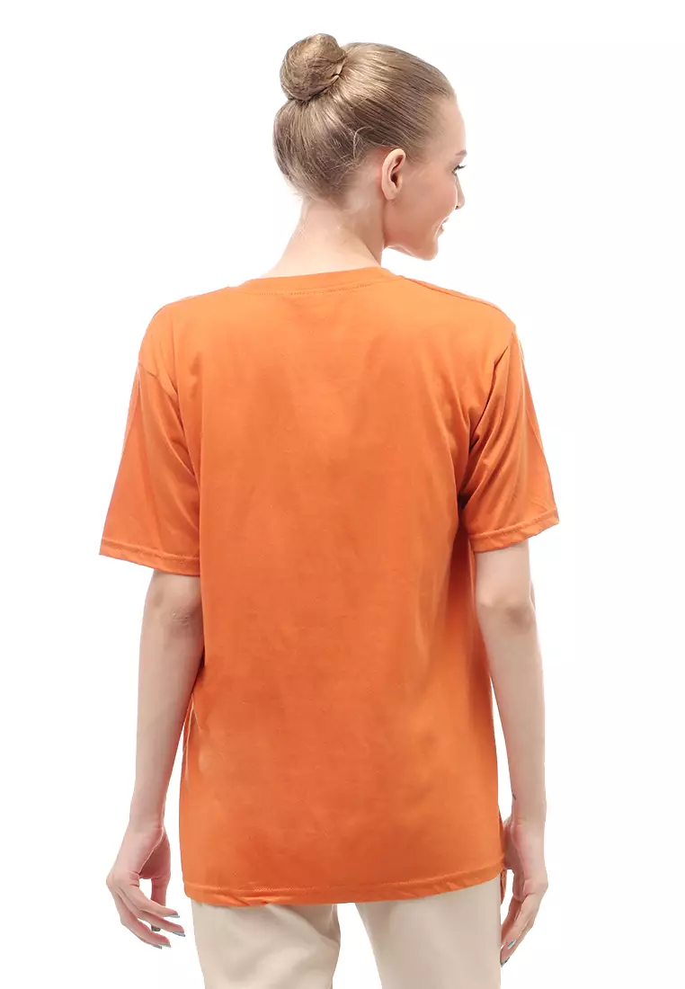 Heller Kaos Atasan Wanita Oversize Motif Print Short Sleeves Relaxed Fit - Lepen Bata