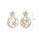 Glamorousky white Fashion Simple Plated Gold Star Round Earrings with Cubic Zirconia A8E71AC906CC5DGS_2