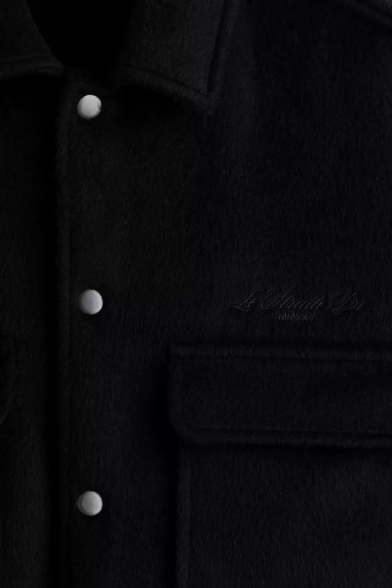 Wool-blend overshirt