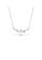 Glamorousky white 925 Sterling Silver Simple and Elegant Geometric Imitation Pearl Necklace with Cubic Zirconia 622BAAC97CC8CAGS_2