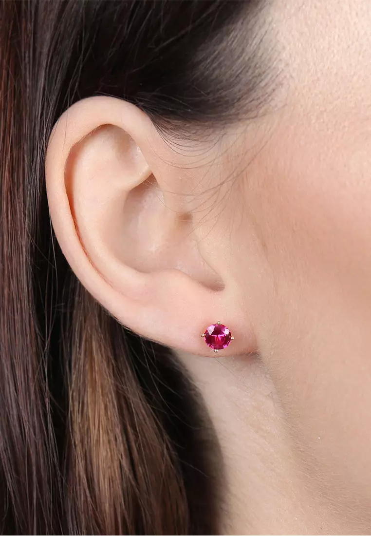 Gemstone Mini Studs 18k Gold