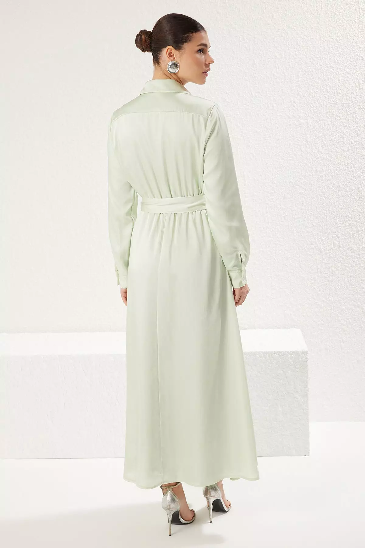 Modest Collared Maxi Shirt Dress