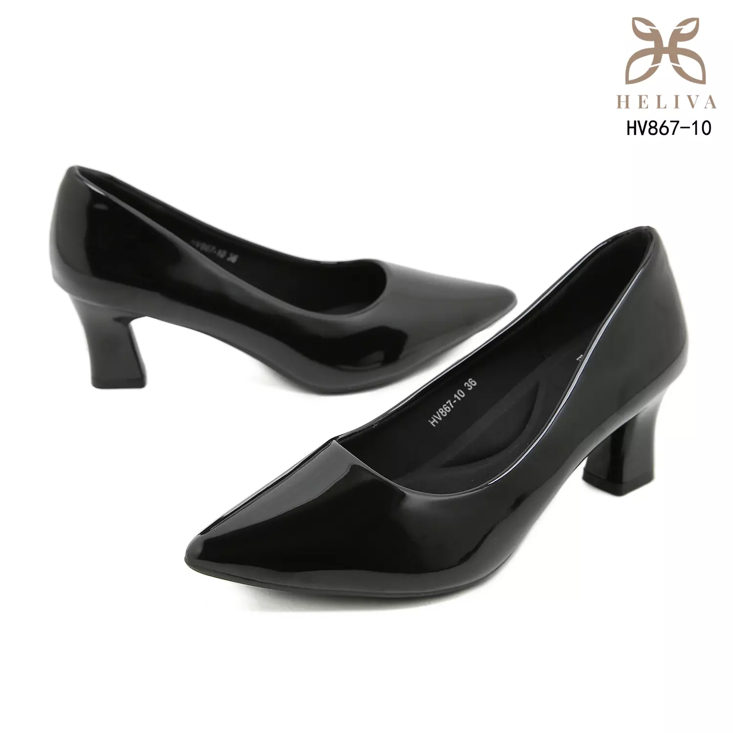 Heliva Livanna Classic Pointed Toe Glossy Heels 5.5cm Sole HV867-10