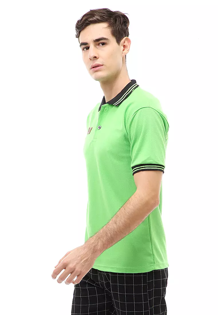 Jack Atasan Formal Kaos Polo Polos Pria Short Sleeve Material Cotton ORIGINAL - Green