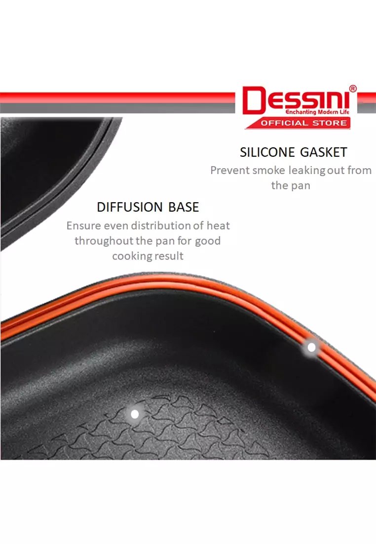 Buy DESSINI 【ORIGINAL】 DESSINI ITALY 40cm Non Stick Double Sided