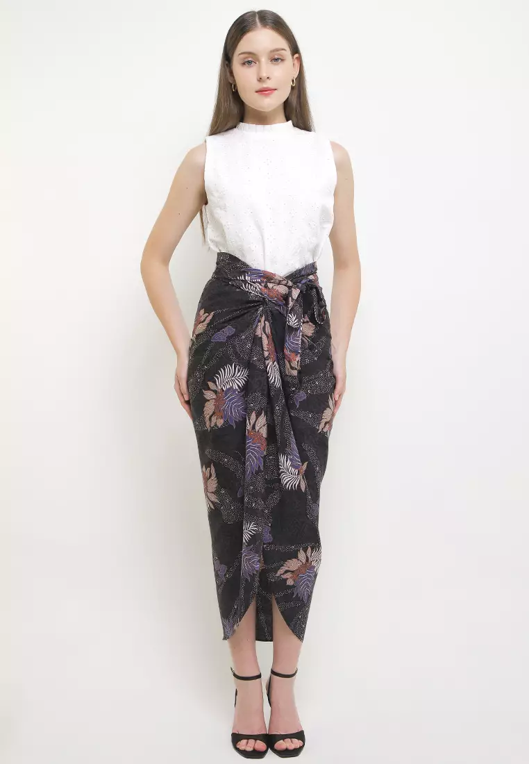 Rok Lilit Batik Instan Wanita Kumara Black