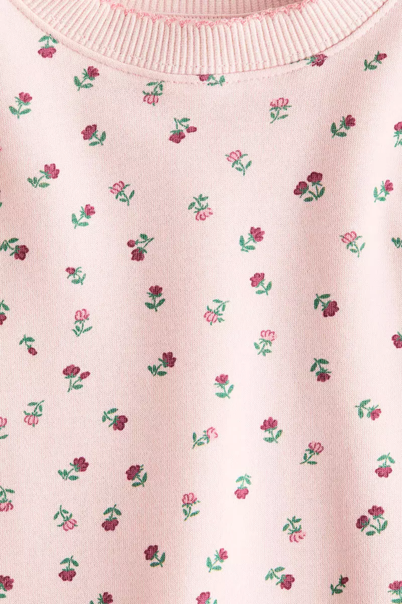 Printed brushed-inside sweatshirt