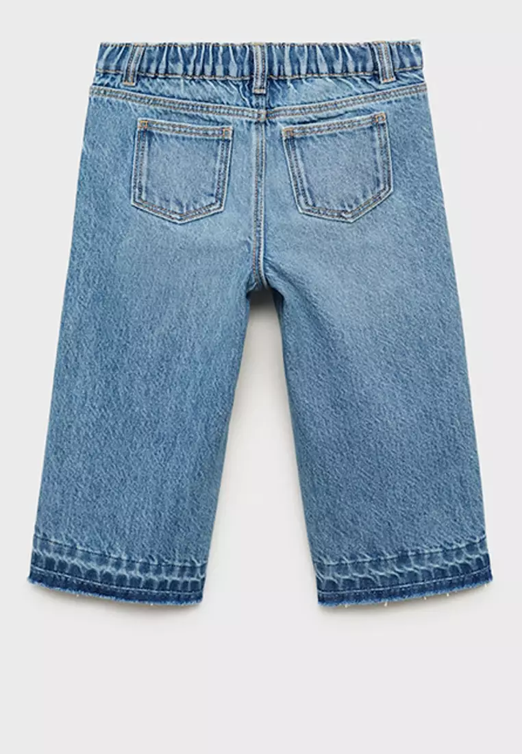 Cotton Culotte Jeans