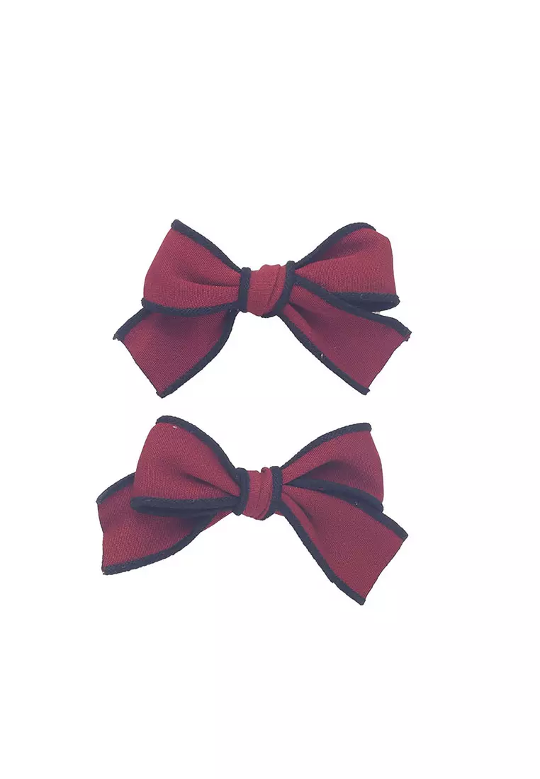 Jepit Rambut Anak Hairclip Brielle Maroon