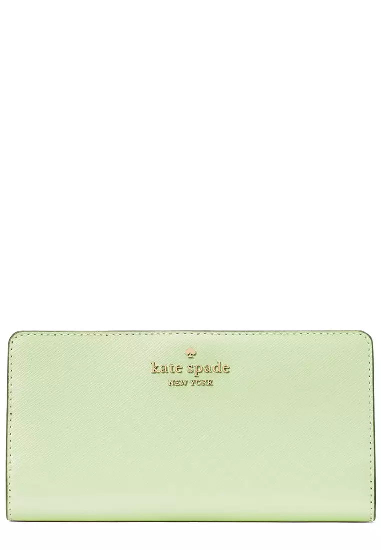 Madison Large Slim Wallet in Matcha Latte KI366