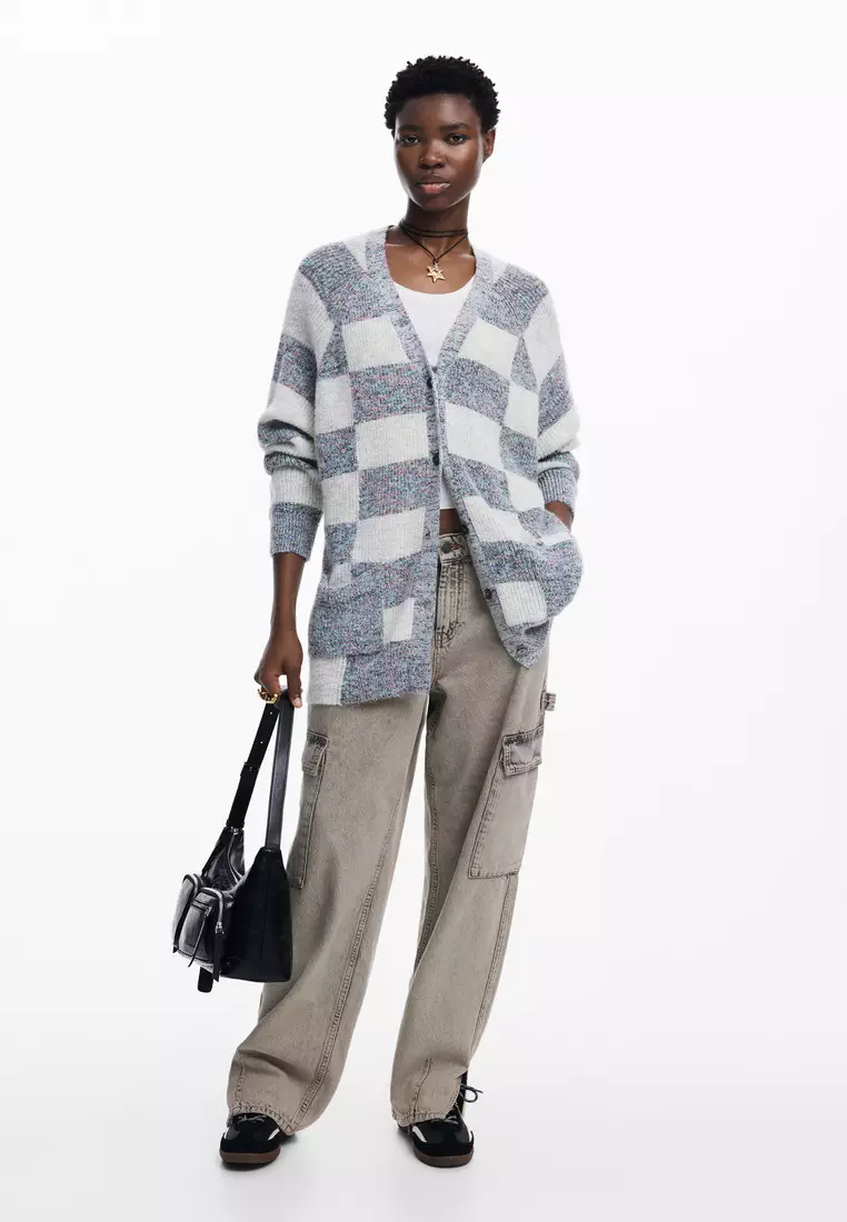 Desigual Woman Striped cardigan.