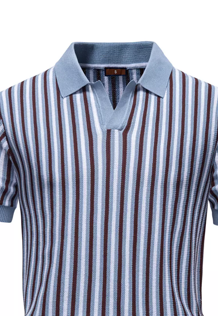 Business Striped Polo Shirt AX-PSD8032