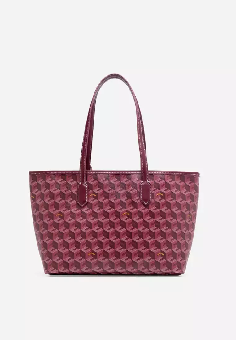 Russo Medium Tote Bag Burgundy