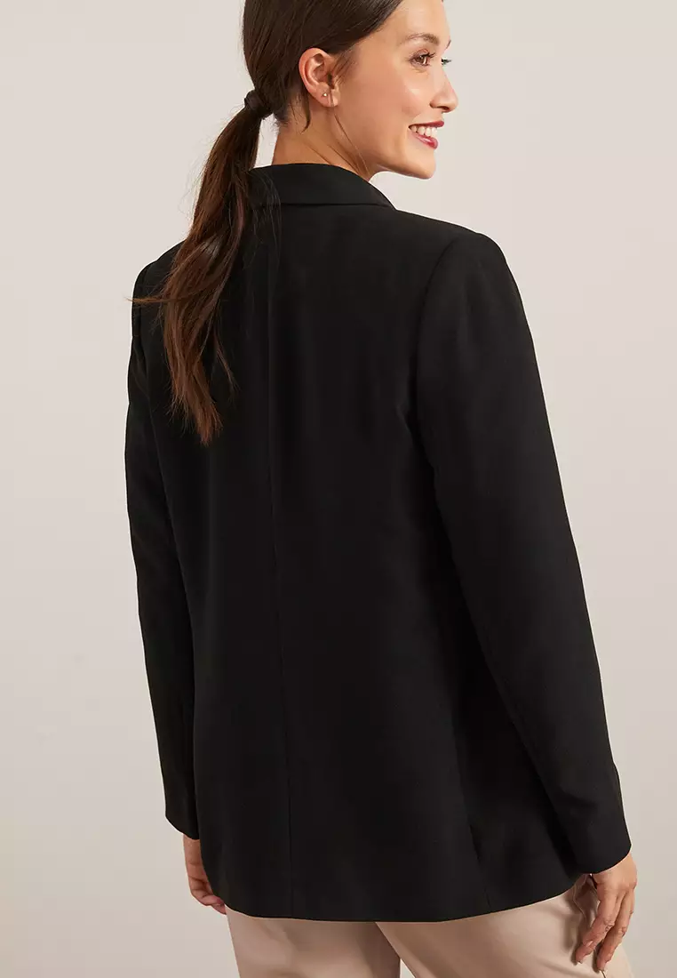 Buy NEXT Relaxed Soft Cr pe Blazer 2024 Online ZALORA Singapore