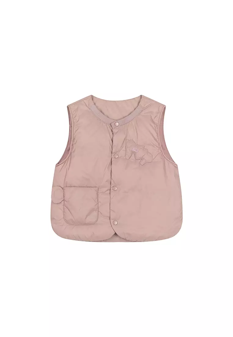 男女小童羽绒马甲充棉鼓包保暖羽绒背心